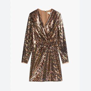 NTW TED BAKER LONDON Pipii Stripe Sequin Dress